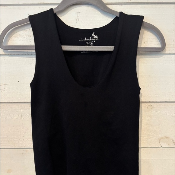 Free People Intimately Second Skin V-Neck Cami Tank Top in Black Women's XS/S - Picture 3 of 13